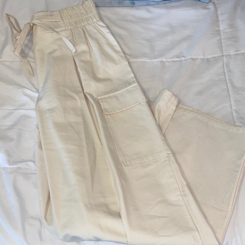 Sienna Sky Cream Wide Leg Pants